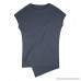 MISYAA Tank Tops for Men Irregular Hem Short Sleeve Masculinous Sport Tee Solid Muscle T Shirt Only Left Mens Tops Blue B07PFTVT7G